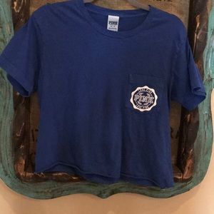 VS PINK short sleeve cropped t-shirt